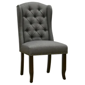 * Aahmad Charcoal Grey Dining Chair, Kd Online Discount Fashion