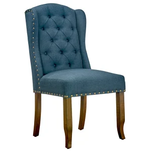 * Aahmad Iii Azure Wingback Dining Chair Discount Discount