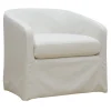 * Amelia Slipcover Accent Chair Opening Sales Cheap