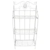 * Antique White Metal Baker'S Rack With Folding Shelves, 51 Less Expensive Best