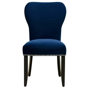 * Astor Navy Blue Dining Chair, Kd Opening Sales New