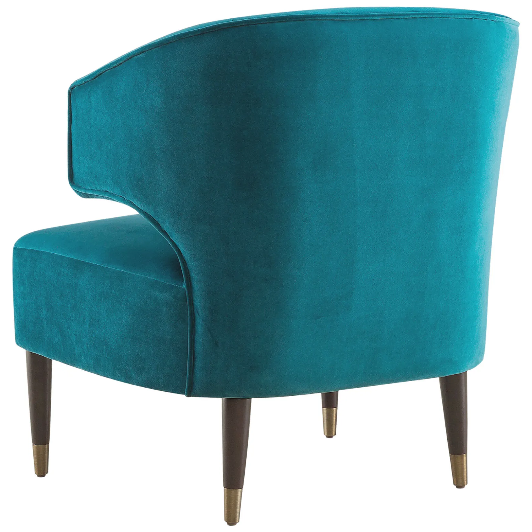 aura_green_velvet_wrap_around_arm_chair_with_brass_capped_legs_fashion_2.webp * Aura Green Velvet Wrap Around Arm Chair With Brass Capped Legs Fashion New