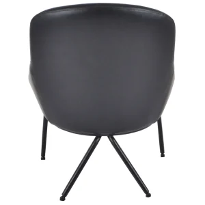 * Black Faux L Armless Chair Kd Less Expensive Flash Sale