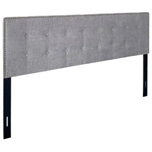 * Brian Cement Grey Headboard, King Low Price Discount