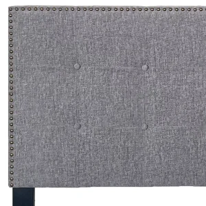 * Brian Cement Grey Headboard, Queen Less Expensive Clearance