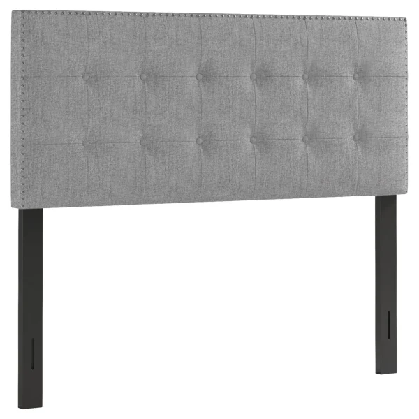 * Brian Grey Tufted Headboard, Queen Bargain Sale Hot