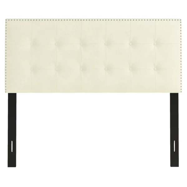 * Brian Oyster Tufted Headboard, Queen Bargain Sale New