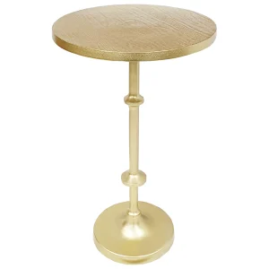 * Calvin Gold Metal Accent Table, 22 Opening Sales Outlet