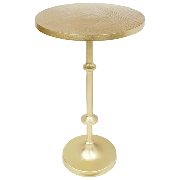 * Calvin Gold Metal Accent Table, 22 Opening Sales Outlet