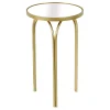 * Colton Mirrored-Top Accent Table, Gold Promotion Cheap