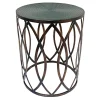 * Copper Round Metal Side Table, Medium Cheaper Fashion