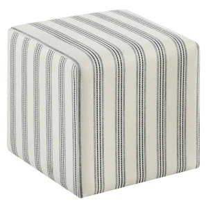 * Cottage Thin Striped Ottoman Promotion Best
