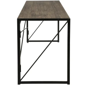 * Dakota Black & Brown Industrial Modern Office Desk Bargain Sale Discount