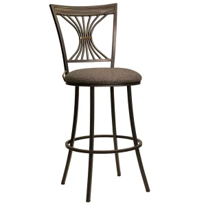 * Devon Brown Swivel Barstool, 30 Featured New