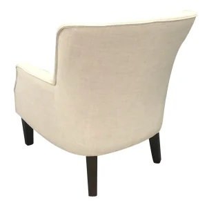 * Emilee Cream Upholstered Accent Chair Premium Cheap