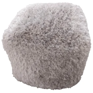 * Faye Shag Pouf, Grey Online Discount Hot