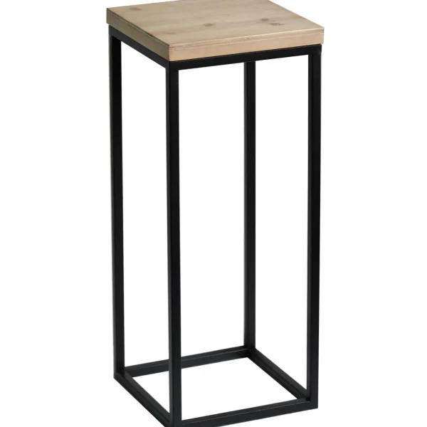* Fiona Wood Top Plant Stand With Metal Base, Small Outlet Online