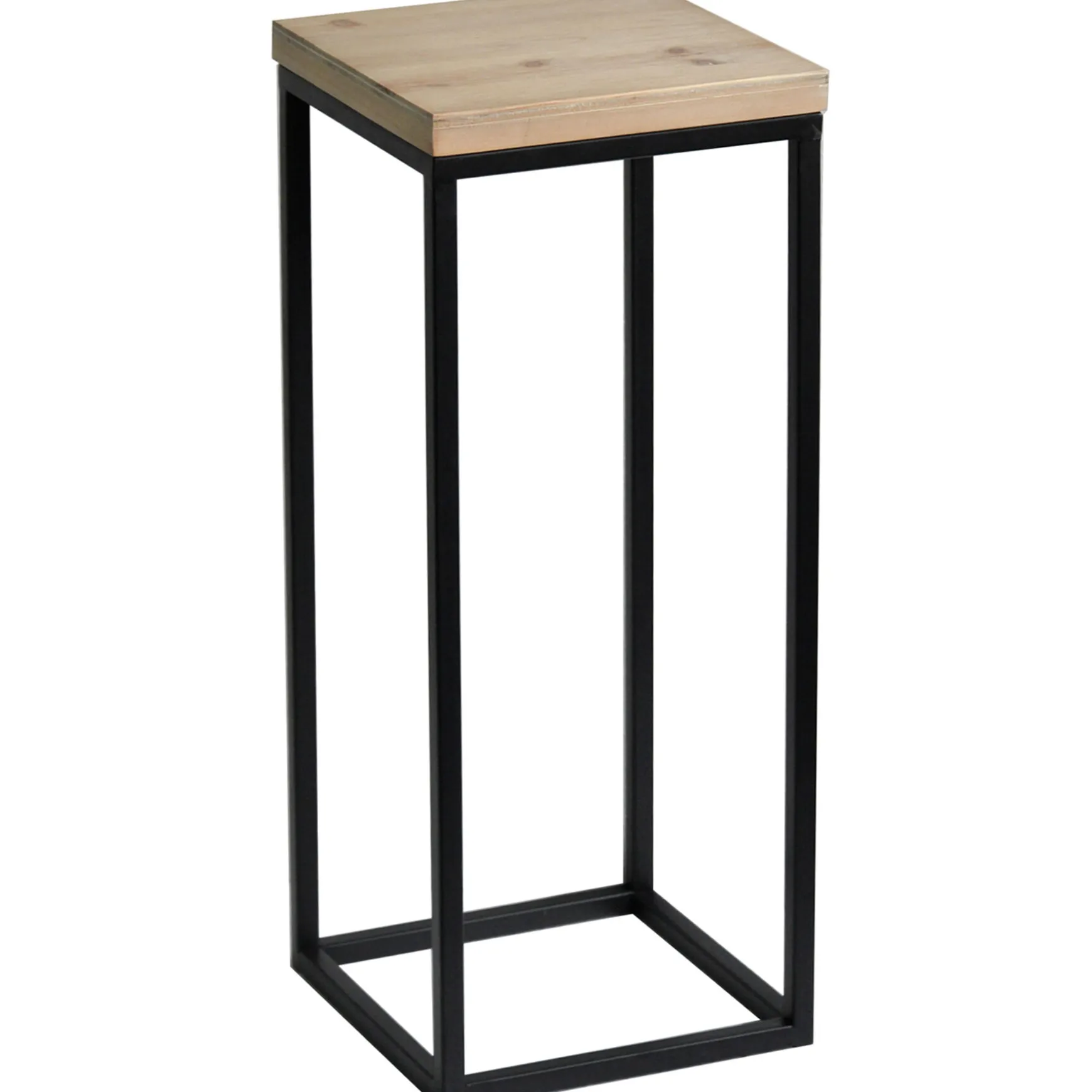 fiona_wood_top_plant_stand_with_metal_base_small_outlet_0.webp * Fiona Wood Top Plant Stand With Metal Base, Small Outlet Online