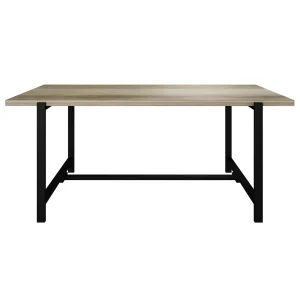 * Found & Fable Loggy Wood & Metal Dining Table, 71 Good Quality Sale