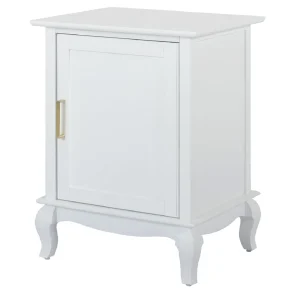 * Grace Mitchell Scarlett White 1-Door Cabinet Promotion Outlet