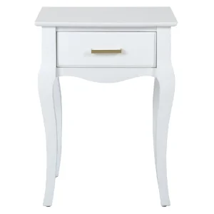 * Grace Mitchell Scarlett White End Table Good Quality Shop