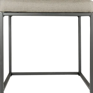 * Grey Rectangle Vanity Stool Premium Cheap