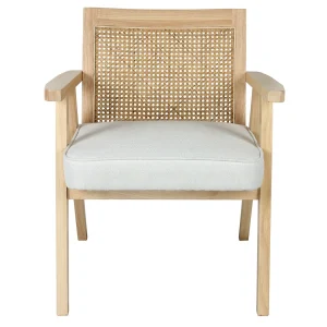 * Honeybloom Kanon White Oak Accent Chair Opening Sales Online