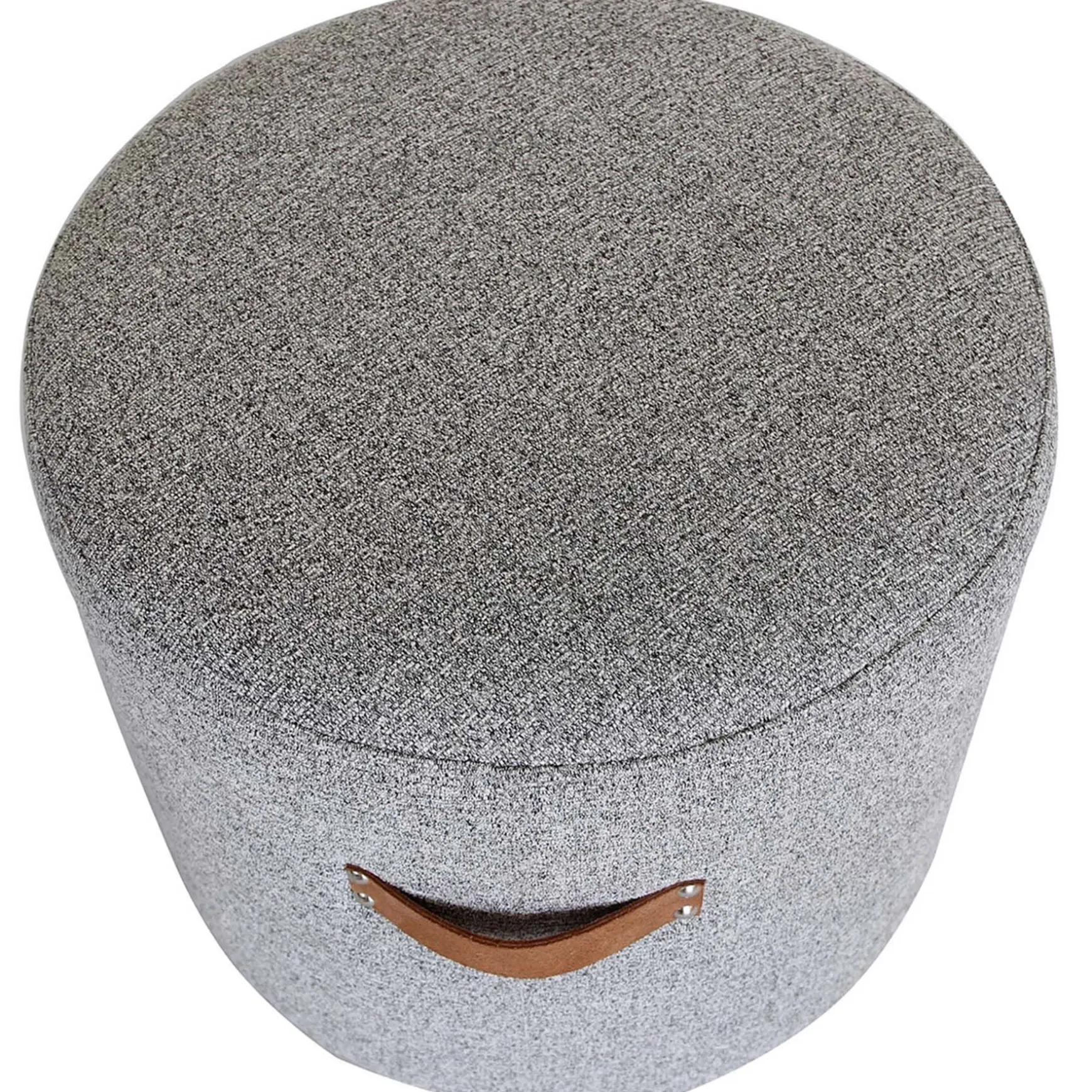 honeybloom_rica_textured_pouf_with_faux_leather_handles_grey_less_expensive_1.webp * Honeybloom Rica Textured Pouf With Faux Leather Handles, Grey Less Expensive Hot