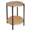 * Honeybloom Sienna Wood & Metal Accent Table Clearance Flash Sale