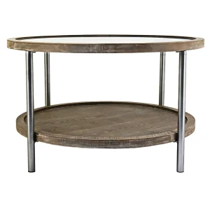 * Hudson Glass-Top Round Coffee Table Cheaper Cheap