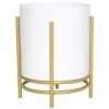 * 9.5In Metal Planter Stand White Clearance Shop