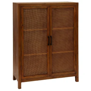 * 47In. Rattan 2 Door Wood Cabinet Promotion Store