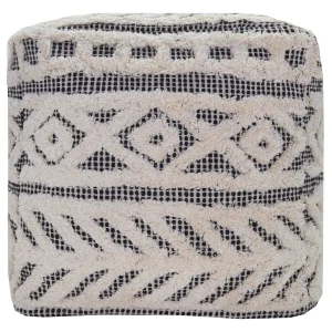 * Kai Diamond Tufted Pouf, 16 Outlet Discount
