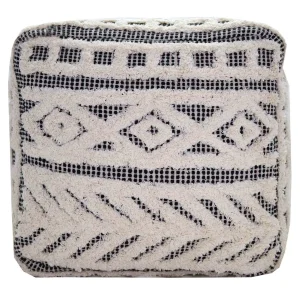 * Kai Diamond Tufted Pouf, 16 Outlet Discount