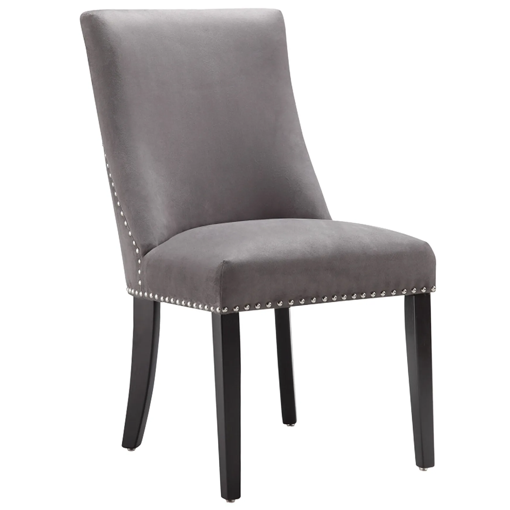 * Kane Upholstered Ring Back Dining Chair With Nailhead Trim Good Quality Sale