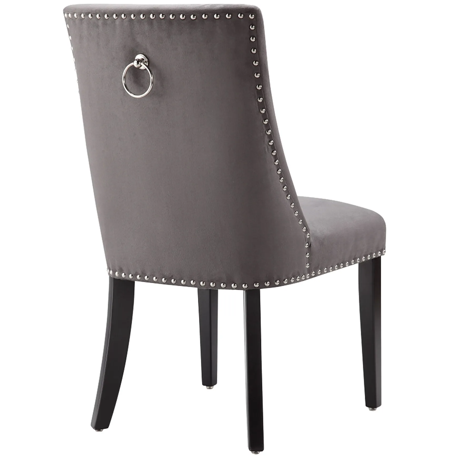 * Kane Upholstered Ring Back Dining Chair With Nailhead Trim Good Quality Sale
