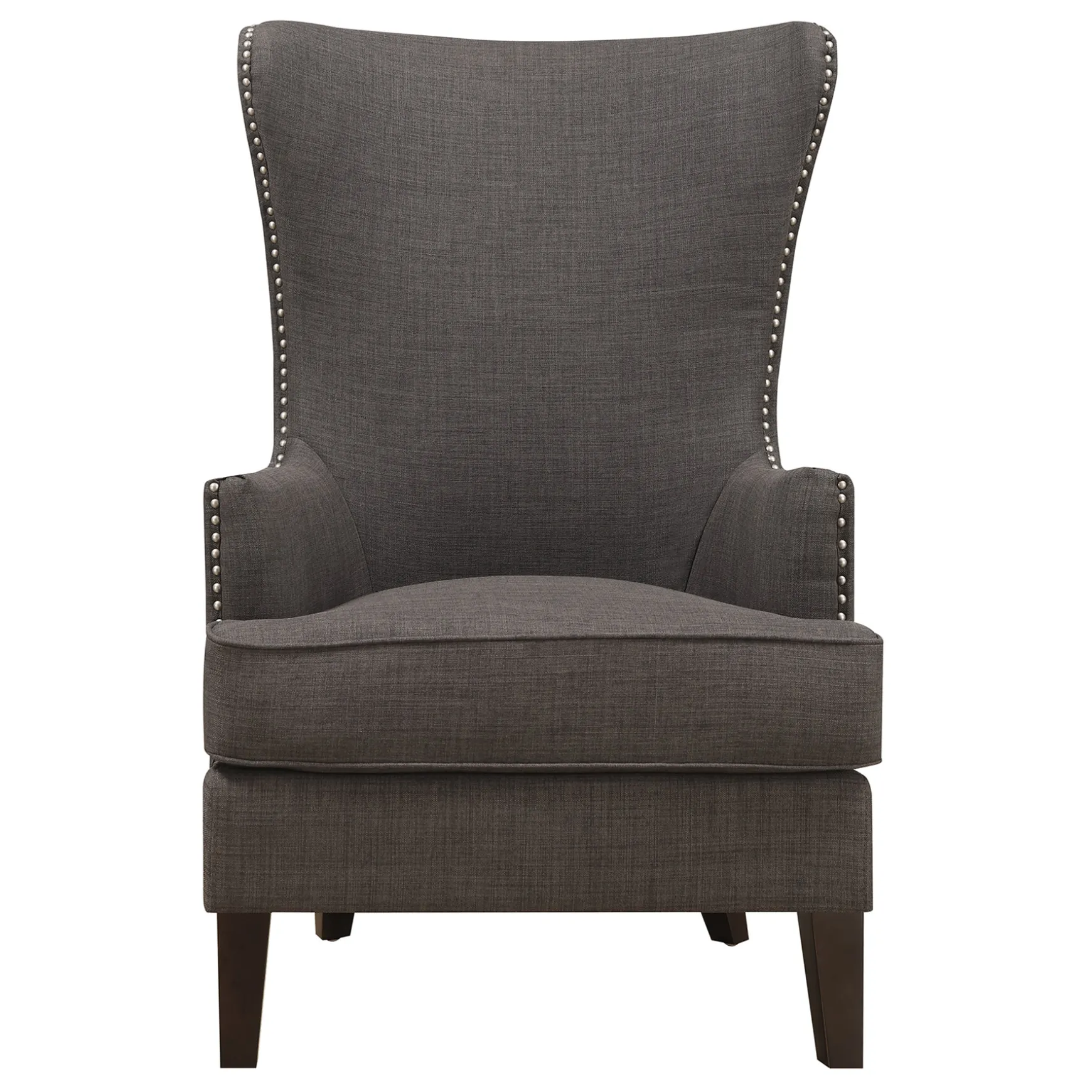 kori_charcoal_grey_high_back_accent_chair_with_nailhead_trim_good_quality_1.webp * Kori Charcoal Grey High Back Accent Chair With Nailhead Trim Good Quality Outlet