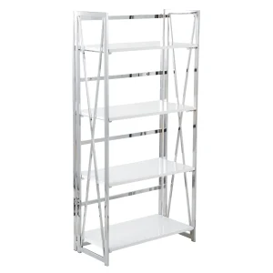 * Laila Ali Astrid Chrome Bookshelf Promotion Cheap