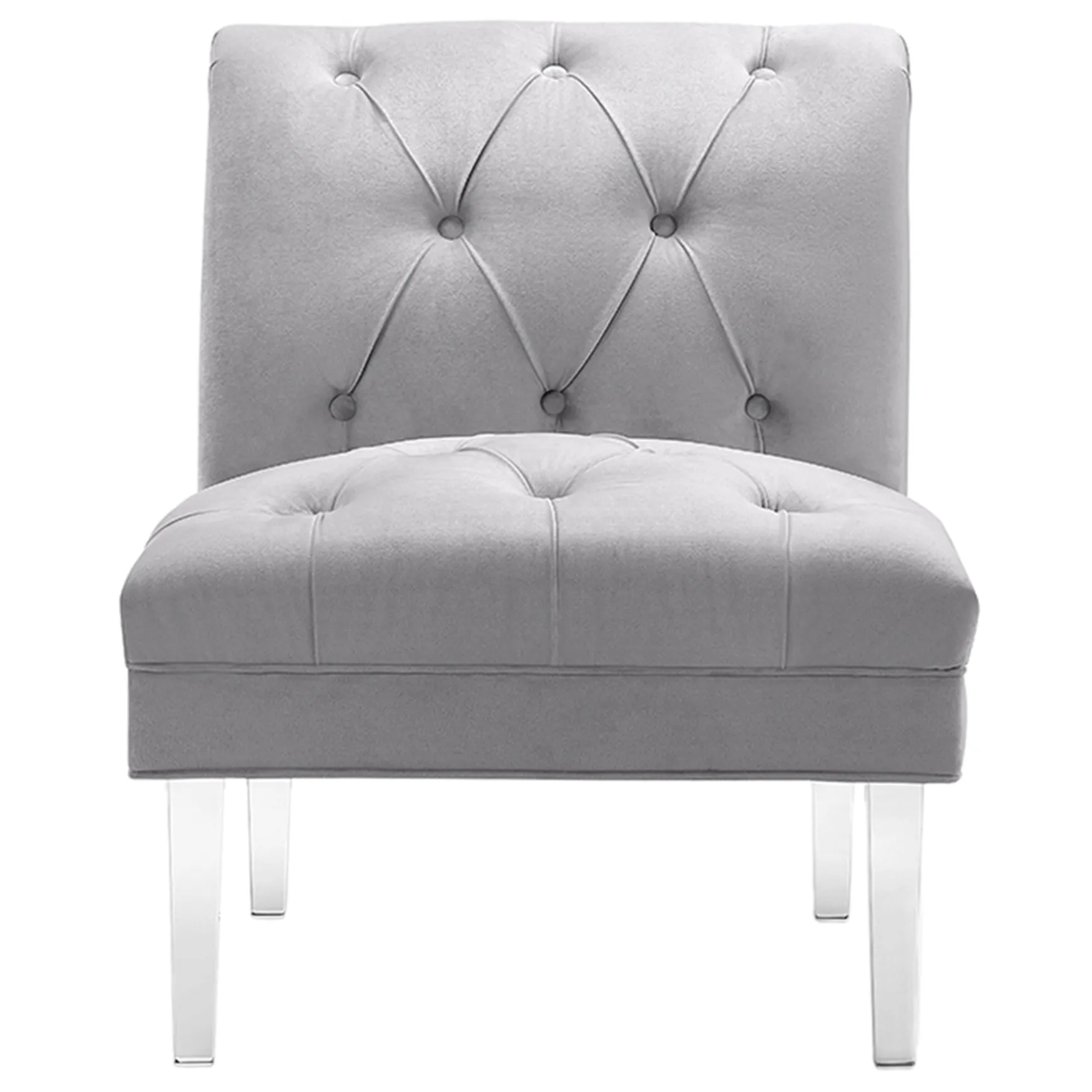 laila_ali_grey_tufted_acrylic_leg_accent_chair_kd_fashion_1.webp * Laila Ali Grey Tufted Acrylic Leg Accent Chair Kd Fashion Hot