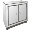 * Laila Ali Modern Living 2-Door Mirrored Cabinet Fashion Discount