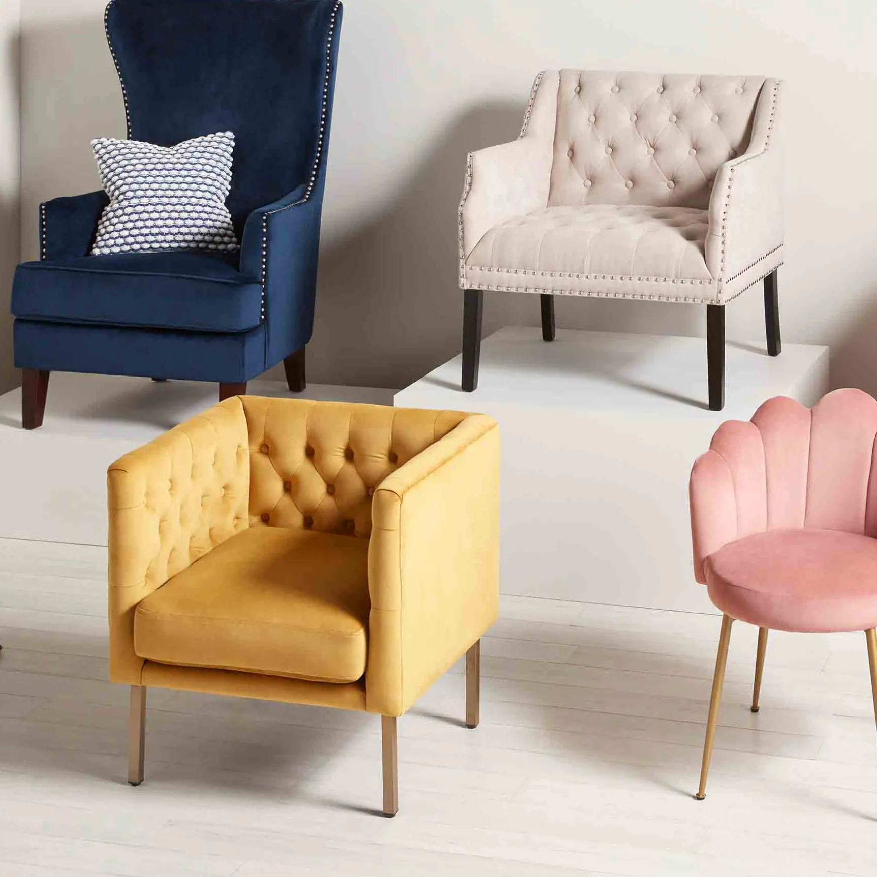 lena_ivory_velvet_tufted_armchair_with_nailhead_trim_discount_online_2.webp * Lena Ivory Velvet Tufted Armchair With Nailhead Trim Discount Online Cheap