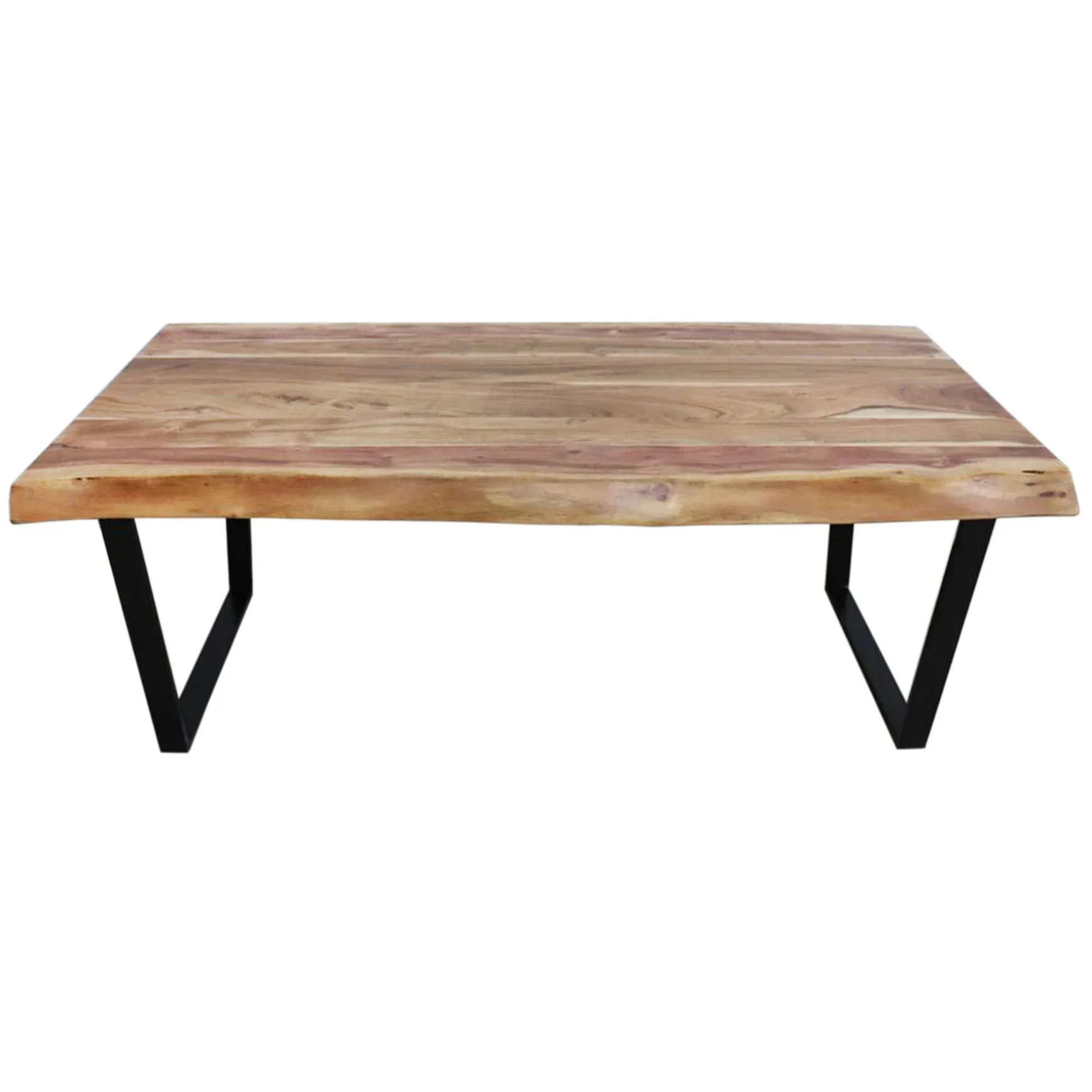 live_edge_wood_top_coffee_table_with_metal_base_good_quality_0.webp * Live Edge Wood Top Coffee Table With Metal Base Good Quality New