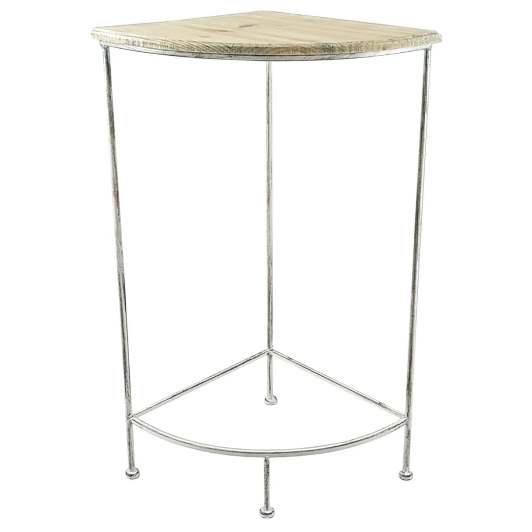 * Metal Corner Plant Stand With Wood Top Grey, Large Fashion Fashion