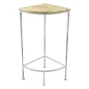 * Metal Corner Plant Stand With Wood Top Grey, Small Low Price Flash Sale
