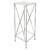 * Metal Plant Stand With Wood Top Grey, Large Online Discount Best Sale