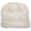 * Mongolian Faux Fur Chair Pad/Ties White Promotion Hot