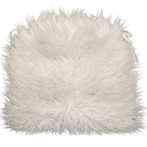 * Mongolian Faux Fur Chair Pad/Ties White Promotion Hot