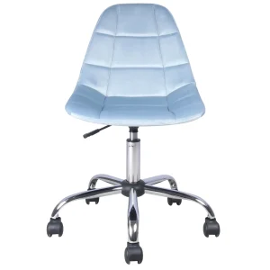 * Olivia Blue Velvet Office Chair Exquisite Gifts Best