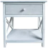 * One Drawer Xavier Table White Cheaper Cheap