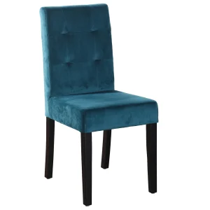 * 2-Pack Madden Teal Velvet Dining Chair, Kd Good Quality Fashion